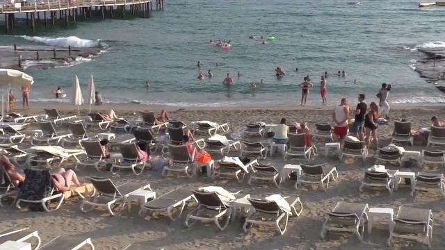 ПЛЯЖИ ОТЕЛЕЙ KAILA И ASIA ТУРЦИЯ АЛАНЬЯ 23 АВГУСТА 2022 смотреть онлайн