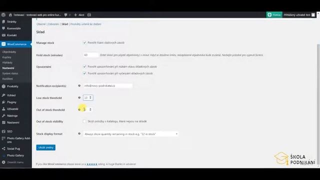 Jak udělat E-shop ZDARMA na systému Wordpress - 2.díl - nastavení Woocommerce смотреть онлайн