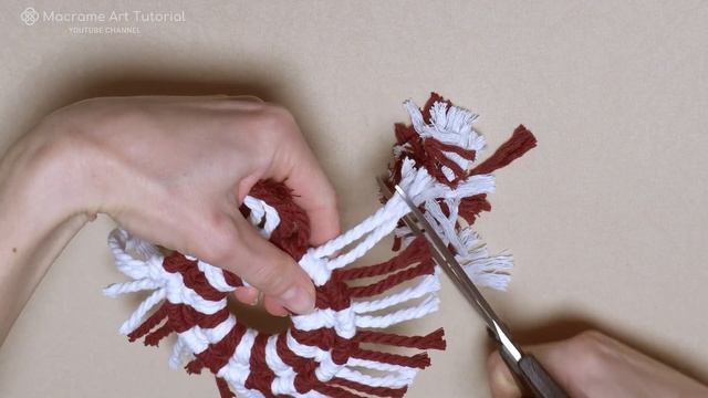 Easy macrame Christmas wreath | Macrame diy | Macrame Christmas ornaments смотреть онлайн