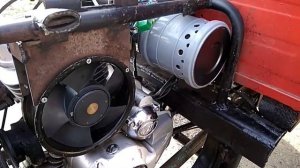 Мотороллер муравей с китайским двигателем 163fml. Глушитель и воздухофильтр