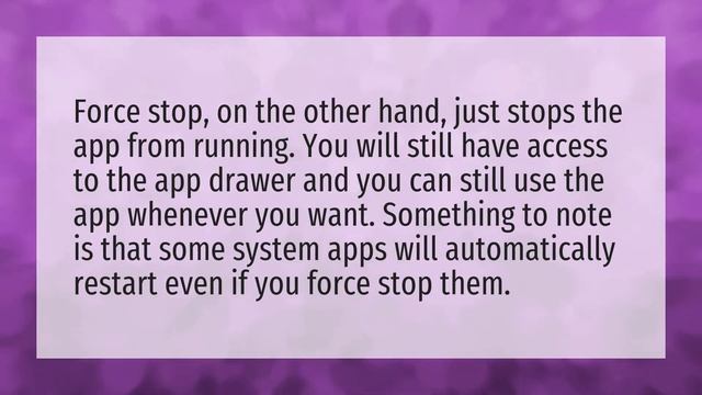 What is force stop in Android Apps? смотреть онлайн