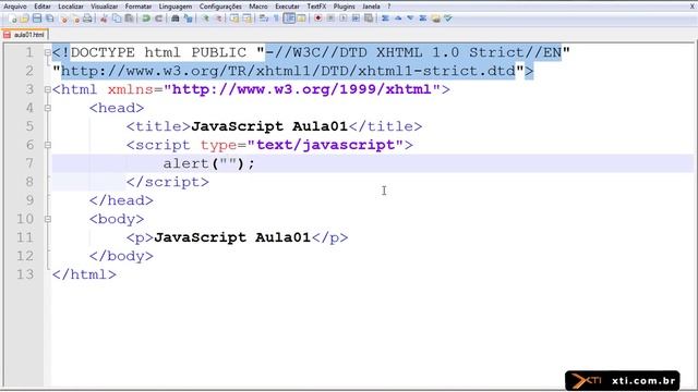 Universidade XTI - JavaScript - 02 - Hello World! смотреть онлайн