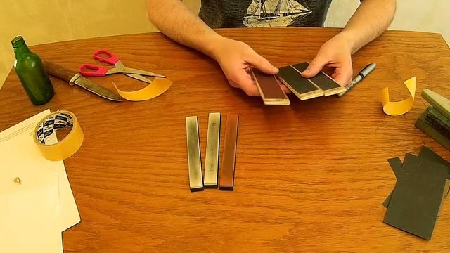 DIY: Бритвенная заточка ножей на самодельном точильном приспособлении смотреть онлайн