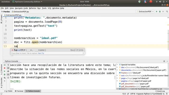 ?¿Cómo extraer el texto de un PDF? | Fitz | PyMuPDF | Python │¡Muy básico! смотреть онлайн