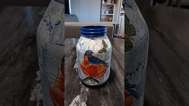 decoupage napkin diy. #decoupagenapkin #short . смотреть онлайн