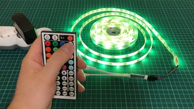 Светодиодная лента RGB с пультом SMD 5050 с AliExpress смотреть онлайн