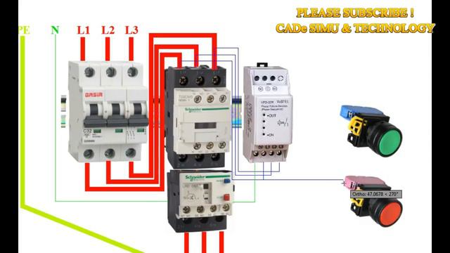 How to wire a Phase Failure Relay ( Device ) - Phase Sequence. смотреть онлайн