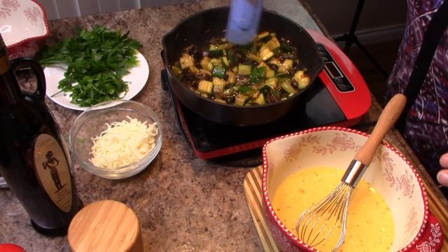 Фриттата с кабачком запеченная в духовке.Просто.Вкусно.Бюджетно. Zucchini Frittata