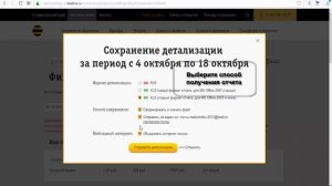 Как сделать детализацию на Билайне
