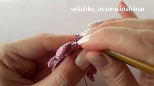 Объёмный цветок крючком. Цветок для ирландского кружева. Irish lace. смотреть онлайн