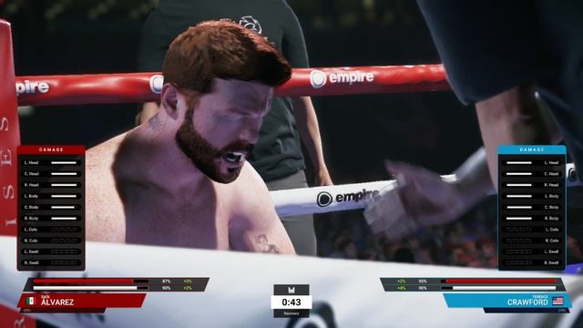 Undisputed Boxing Game Canelo Alvarez VS Terence Crawford CRAZY FIGHT смотреть онлайн