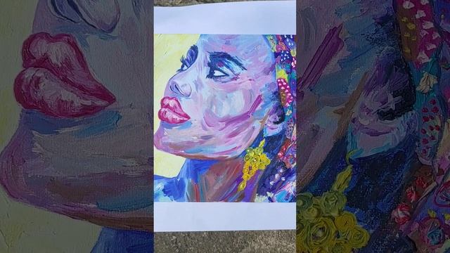 Женский портрет, африканка, негритянка в платке смотреть онлайн