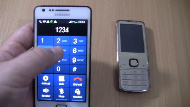 Over the Horizon Incoming call & Outgoing call at the Same Time Samsung Galaxy S2 plus+Nokia 6700 смотреть онлайн