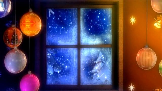 Новый год 2017, рождество, елочные игрушки, зима смотреть онлайн