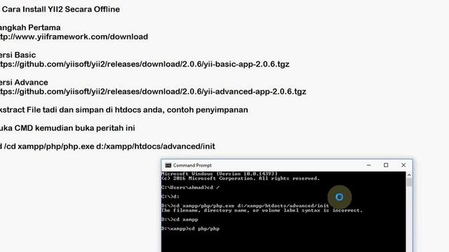 Tutorial Install Yii2 Framework Secara Offline Bagi Pemula смотреть онлайн