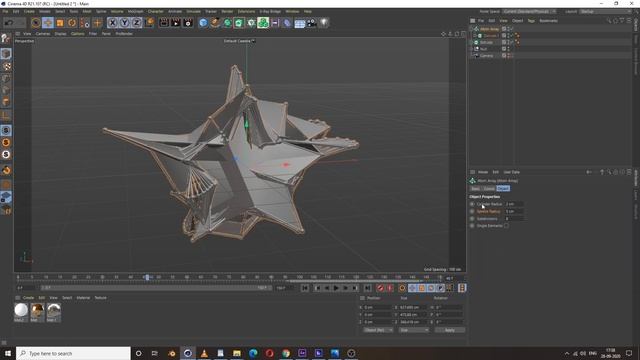 How to : Abstract Shape To Gold Star ? | Cinema 4D Tutorial смотреть онлайн