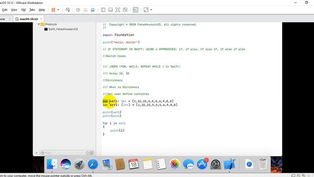 Tutorial 08: Set in Swift | Set vs Array in Swift | Set Collection in Swift смотреть онлайн