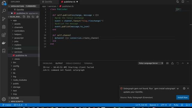 Events on Rails with RabbitMQ - Part 1 смотреть онлайн