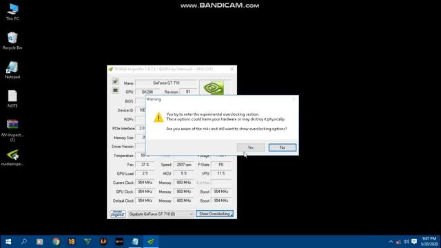 OVERCLOCKING NVIDIA GT 710 !!!! смотреть онлайн