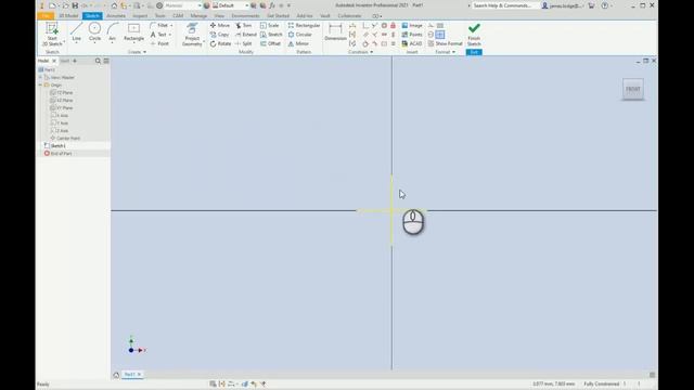 Sketch Tips - Constrain and Dimension using Projected Geometry смотреть онлайн