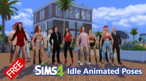 The Sims 4 Idle Animated Poses - Free Download