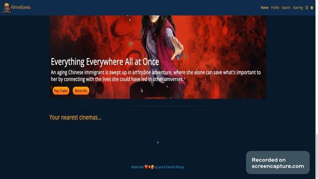 Movie application, ReactJS, Python, Flask, SQLAlchemy смотреть онлайн