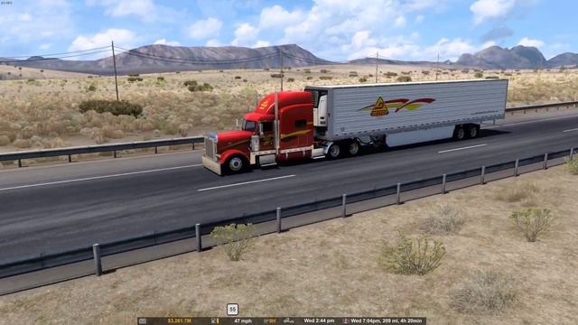 American Truck Simulator | POV Decker Truck Lines Driver | Realistic Driving смотреть онлайн