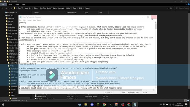 Warning: SKSE Memory Fix Is Not Active In Your Game Fix - Crashfix Warning Fix Skyrim