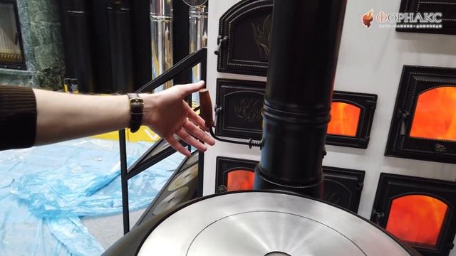 Салон каминов 2020. Новинка. Чугунная дачная печь Везувий. смотреть онлайн