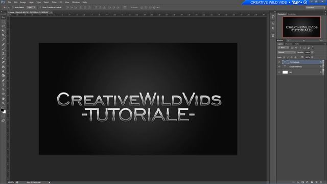 Tutorial Photoshop Cs6-Text Chrome Effect смотреть онлайн