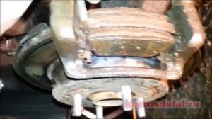 Замена задних тормозных колодок Киа Рио 3, оригинал