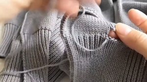 Как укоротить рукава свитера?! Машинное вязание.