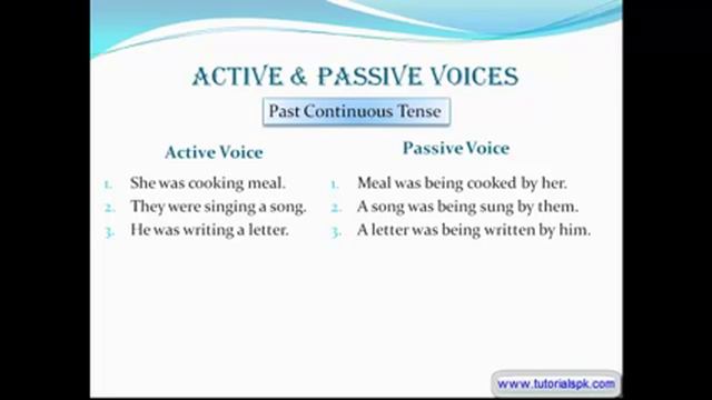 Past Continuous Passive | Past Progressive Passive смотреть онлайн