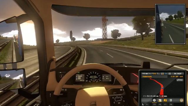 ETS 2 Дальнобой по Европе. Едем в Stuttgard Часть 1 смотреть онлайн