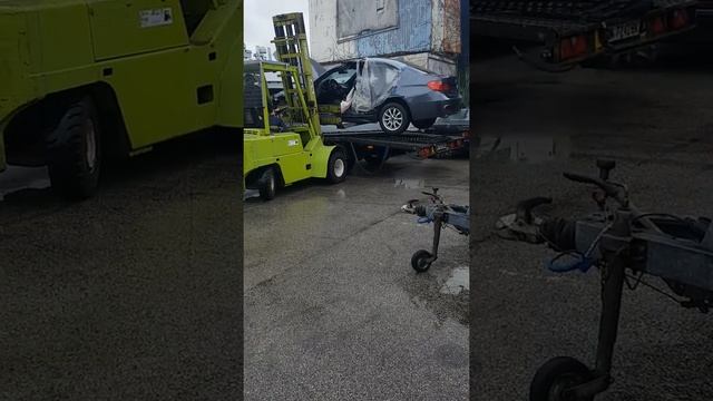 Погрузка авто в германии на эвакуатор! смотреть онлайн