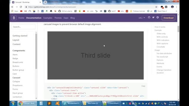 Image Slider Carousal - Web Designing for Beginners - Bootstrap Basics - Bootstrap4 Slider смотреть онлайн