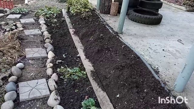 Убираем старые шины/Делаем новую клумбу/ смотреть онлайн