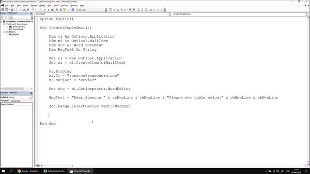 Excel VBA Introduction Part 29.3 - Outlook Emails using the Word Editor смотреть онлайн