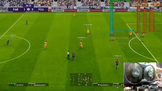 Тест QNCT (Intel® Core™ I7-8700T)+GTX1650 4Gb+Gigabyte GA-B250-FinTech. Стрим через CPU. Без Vsync.