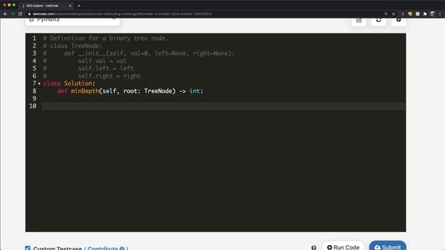 Minimum Depth of Binary Tree | Leet code 111 | Theory explained + Python code смотреть онлайн