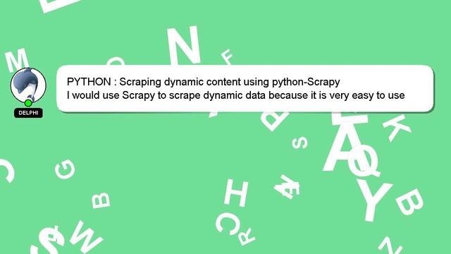 PYTHON : Scraping dynamic content using python-Scrapy смотреть онлайн