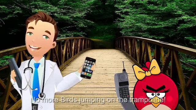 Five Little Angry Birds Jumping on The Trampoline Nursery Rhyme for Children смотреть онлайн