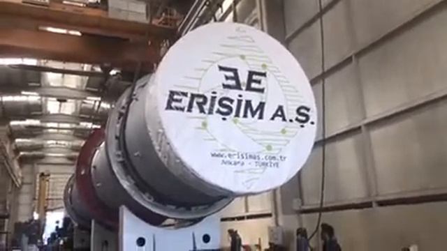 Erisim AS # Rotary kiln for gypsum # To work in Europe # Вращающаяся печь для выпечки Гипсовой ..# смотреть онлайн