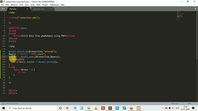 07 - Fetch data from database in PHP | Abhay Kapila смотреть онлайн