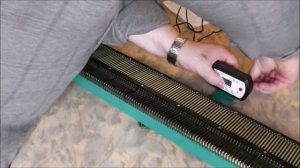 Установка электронного счетчика рядов на вязальную машину "Северянка"