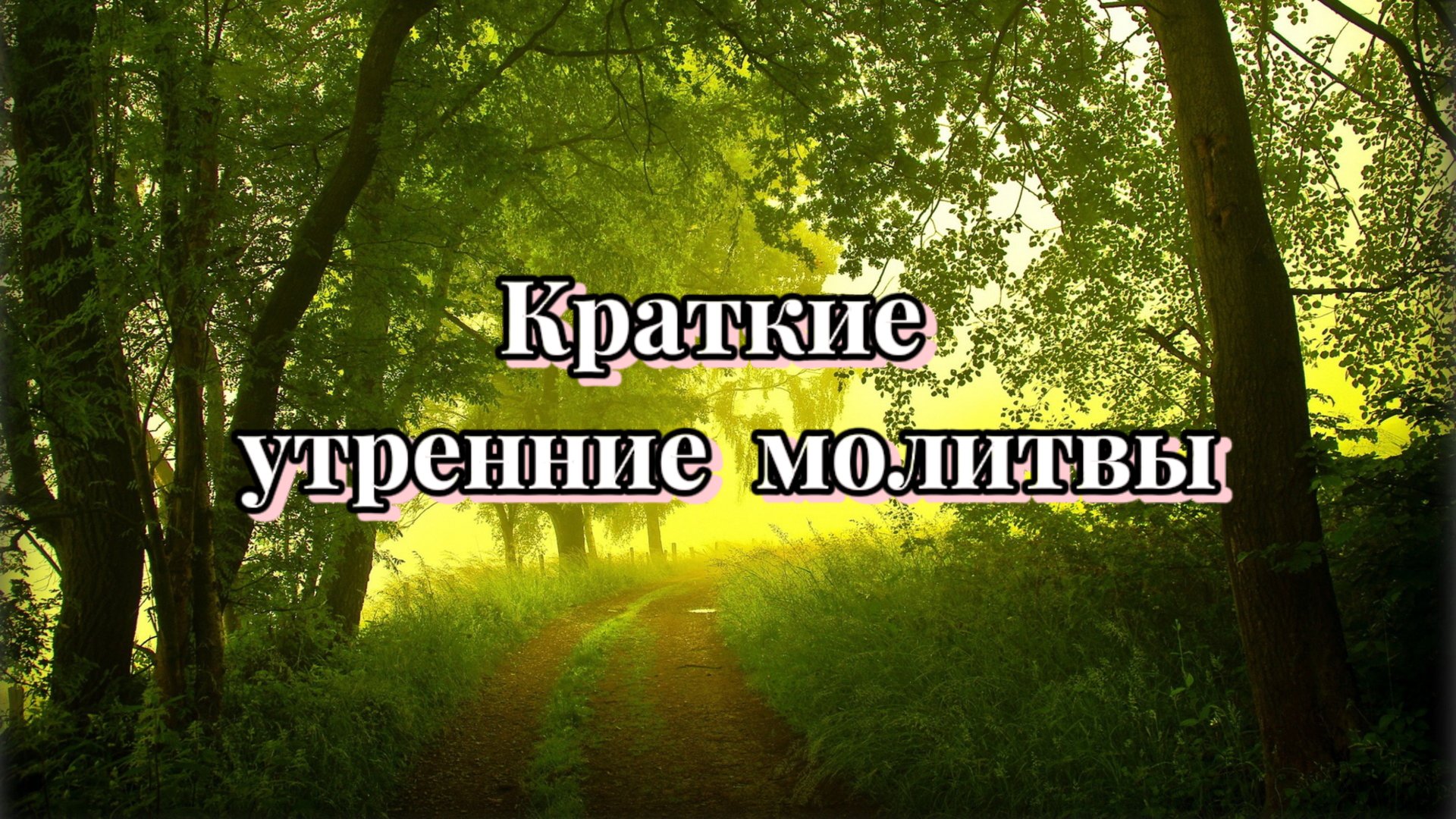 Краткие утренние молитвы. Утреннее молитвенное правило смотреть онлайн