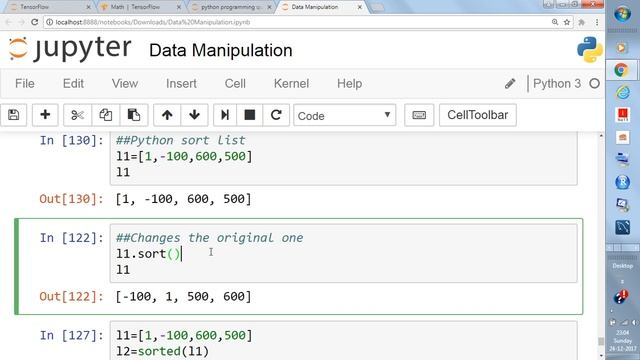 Python sort List смотреть онлайн