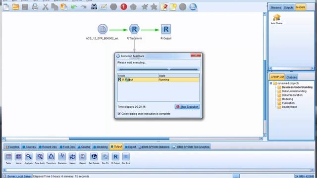 R code in SPSS Modeler _ R Output Node смотреть онлайн