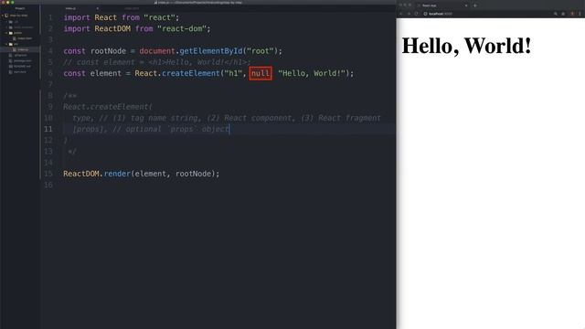 S02V03: React Elements смотреть онлайн