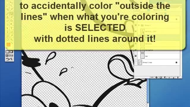 Photoshop Cartoon Coloring Tutorial #13 - How to Color Line Art in Photoshop SpongeBob Patrick смотреть онлайн